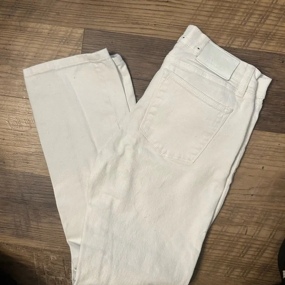 LRL Lauren Jeans Co. Ralph Lauren White Straight Leg Jeans Size 4P - Picture 4 of 9